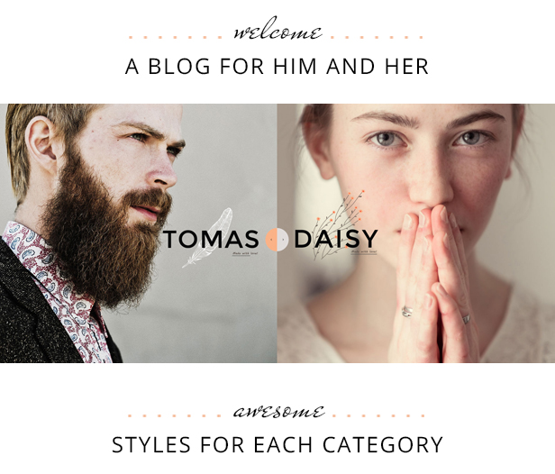 Tomas and Daisy - Stylish Blog Theme - 1